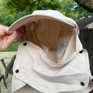 Beige Sun Hat with face mask